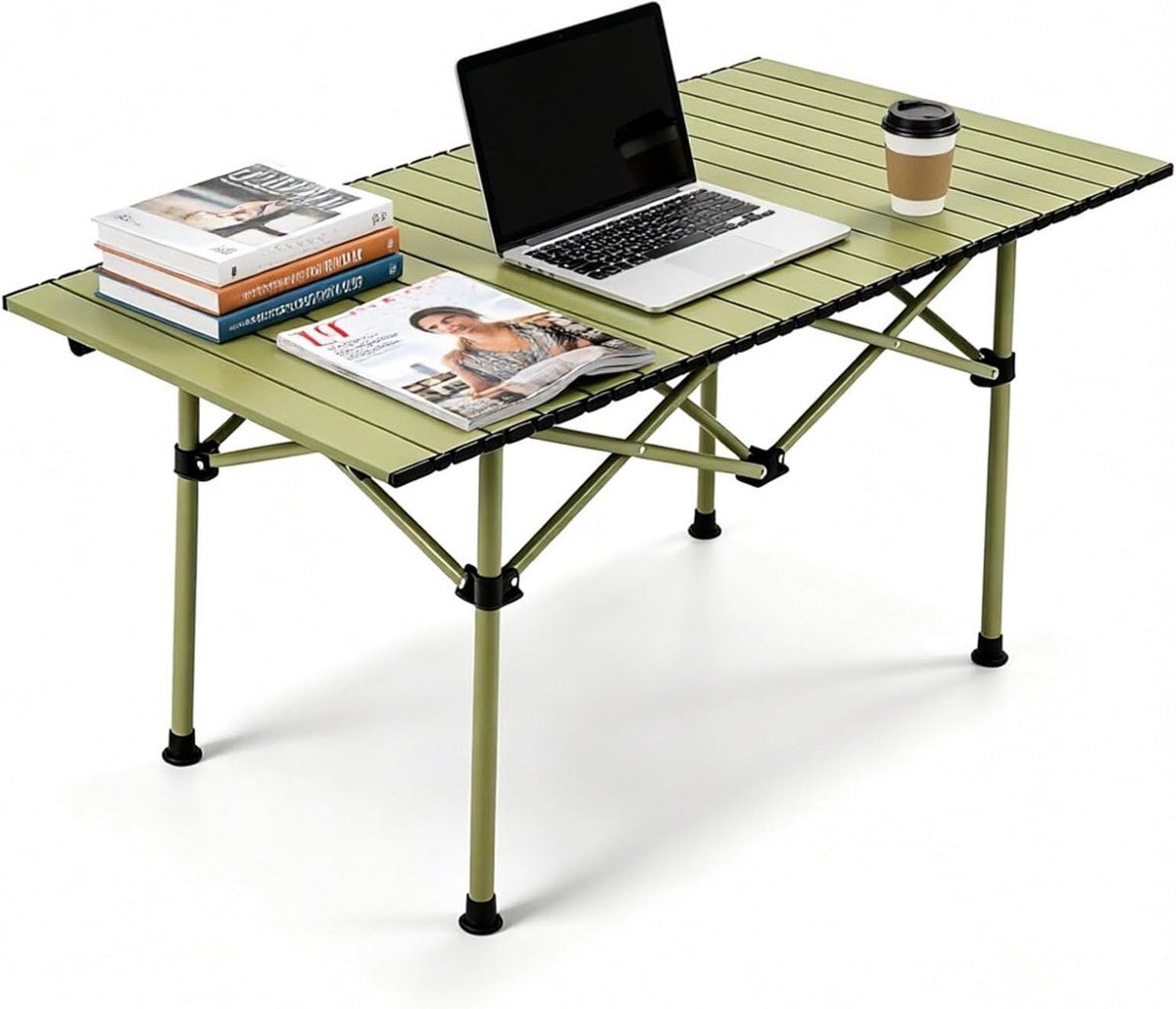 klaptafel buitentafel rolblad kamperen en tuin koolstofstaal