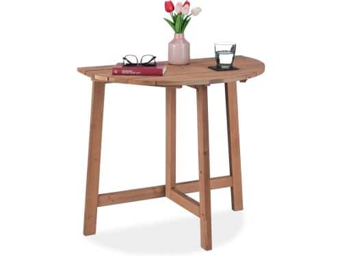 Klaptafel Halfrond voor Balkon en Tuin - Ruimtebesparend en Weerbestendig