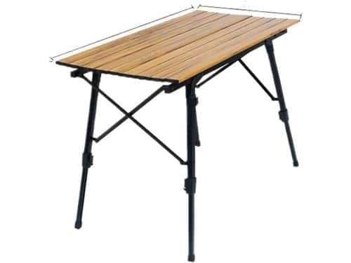 Klaptafel Hout Aluminium - Opvouwbare Tafel - Outdoor Bijeenkomsten