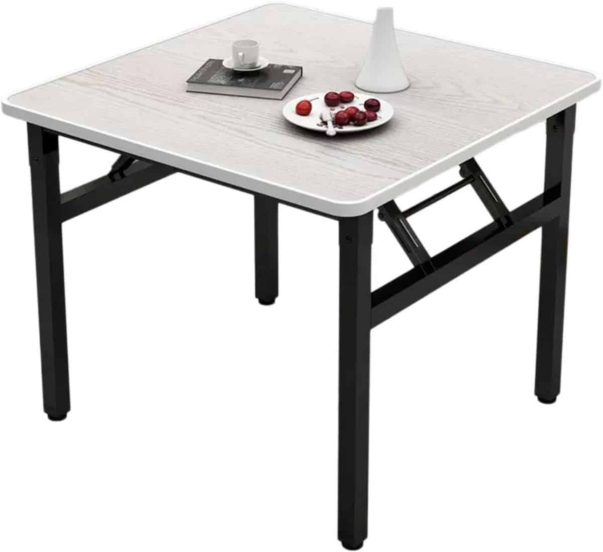 klaptafel hout eettafel balkon compacte ruimte h frame