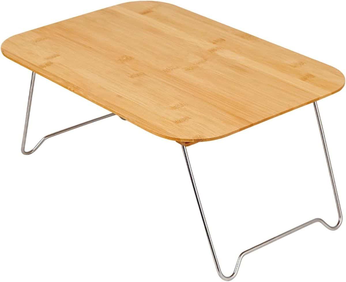 klaptafel hout opvouwbare tafel buiten koken roestvrijstalen