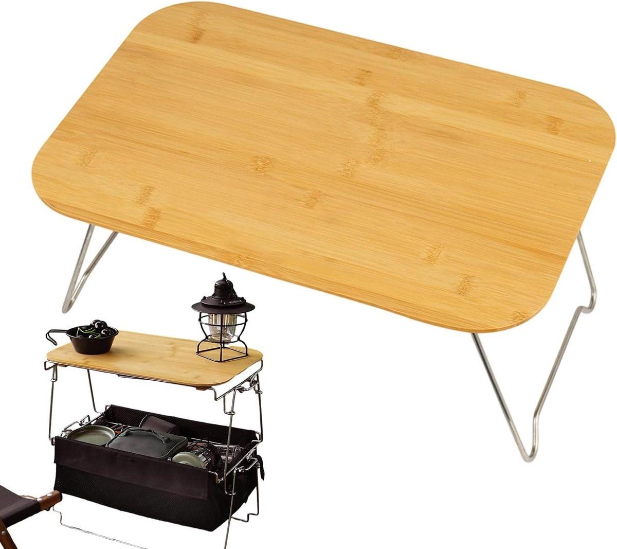 klaptafel hout picknick tafel buiten leven verstelbare