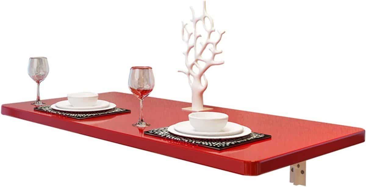 klaptafel hout wandtafel opvouwbaar ruimte besparen robuuste