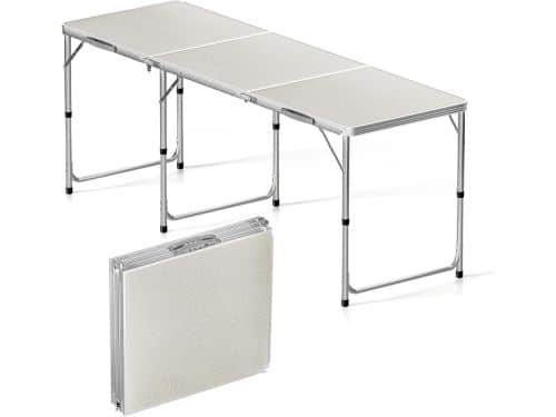 Klaptafel - Kampeertafel - Buitenactiviteiten - In hoogte verstelbaar
