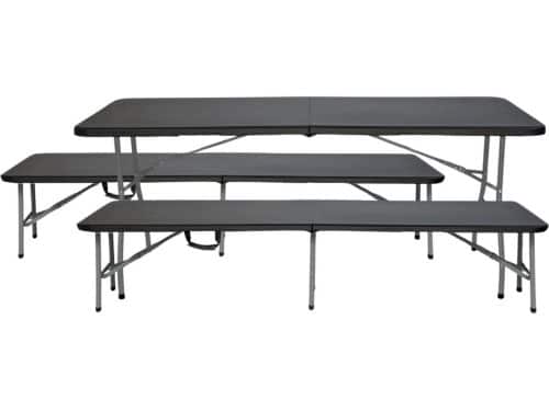 Klaptafel met banken - Picknickset - Buiten dineren - Opvouwbaar