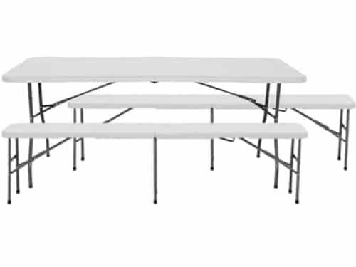 Klaptafel met banken - Picknickset - Buiten dineren - Opvouwbaar