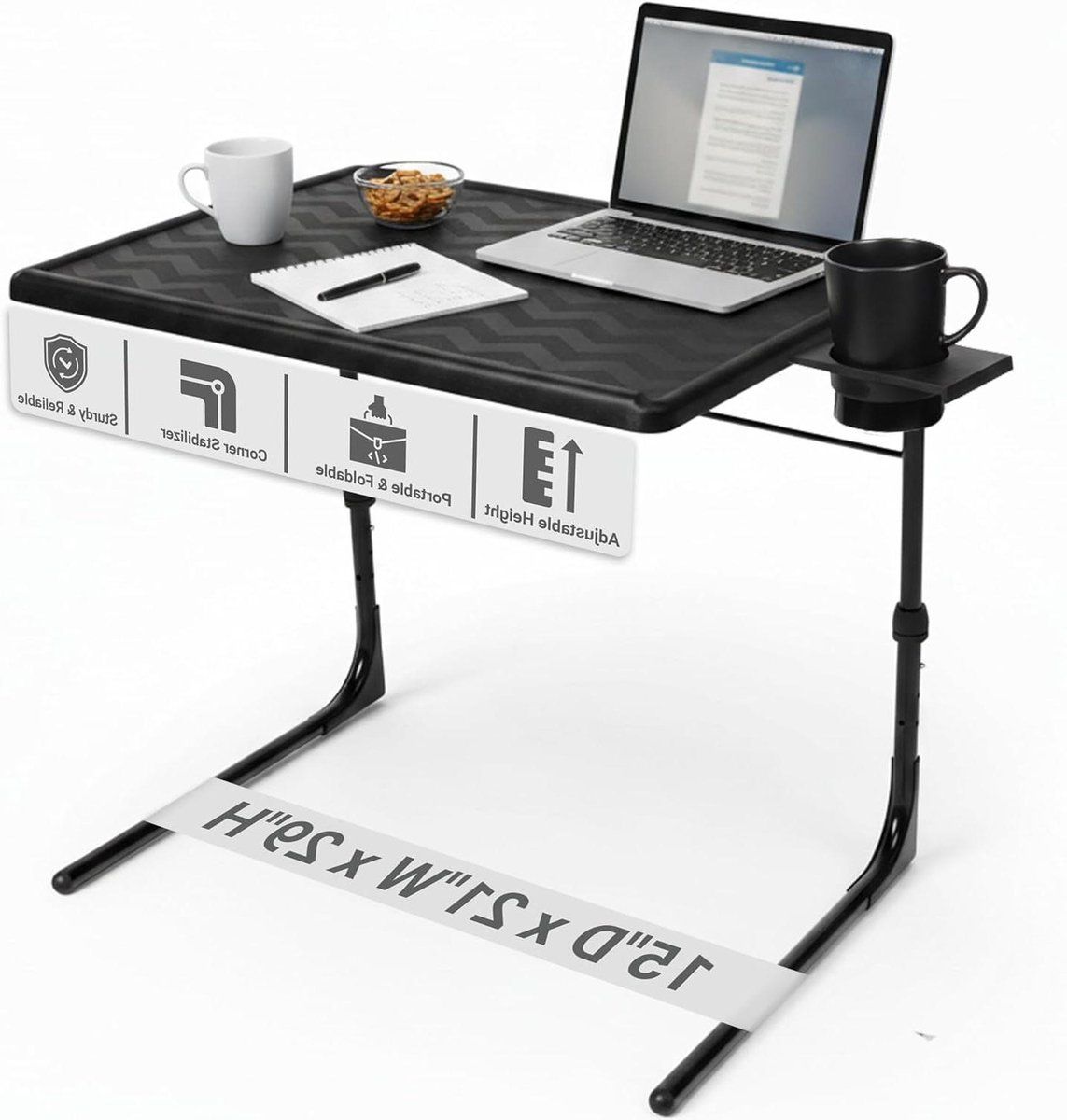 klaptafel met bekerhouder tv tafel serveertafel eten en