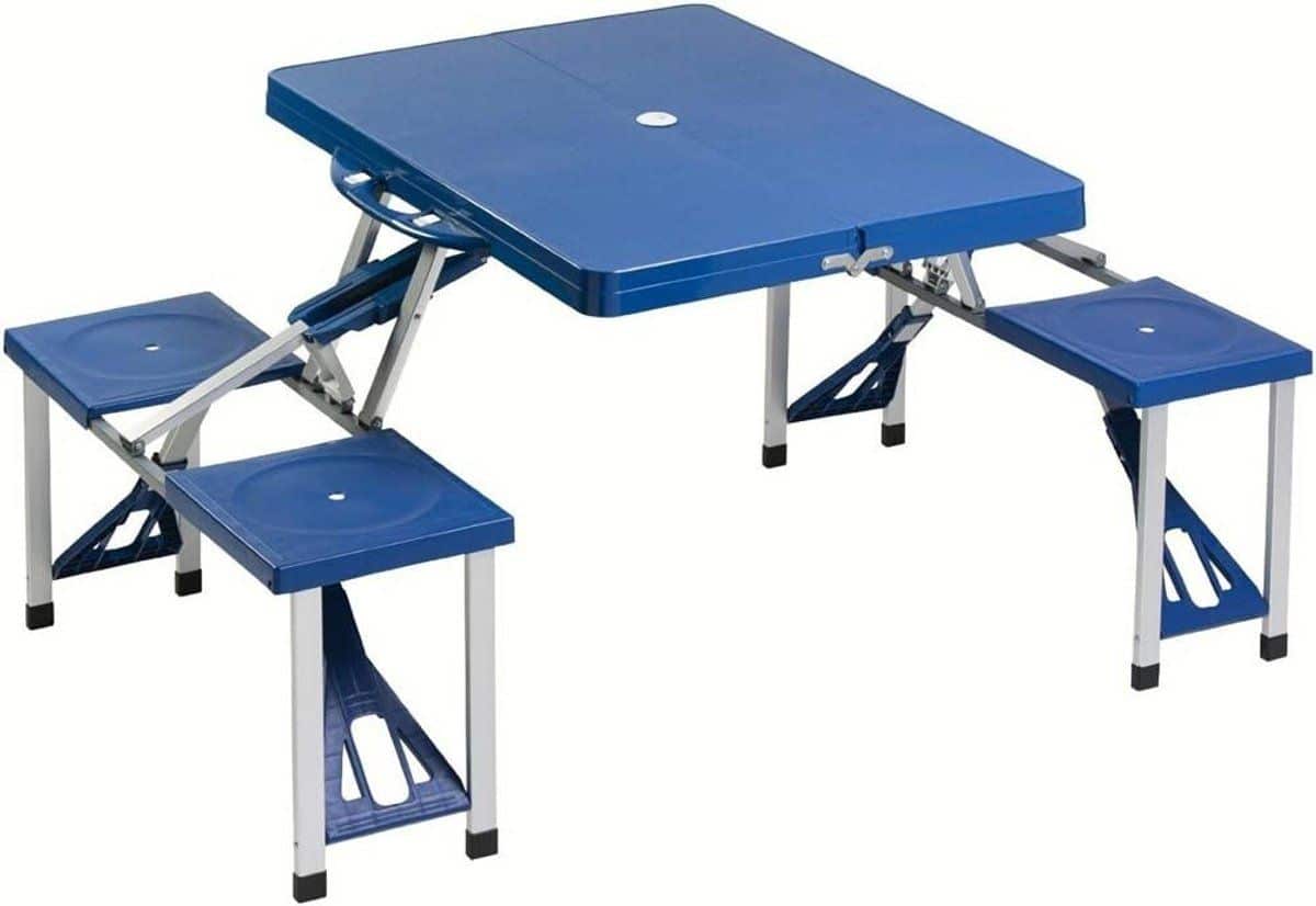 klaptafel met krukken picknicktafel set buiten dineren