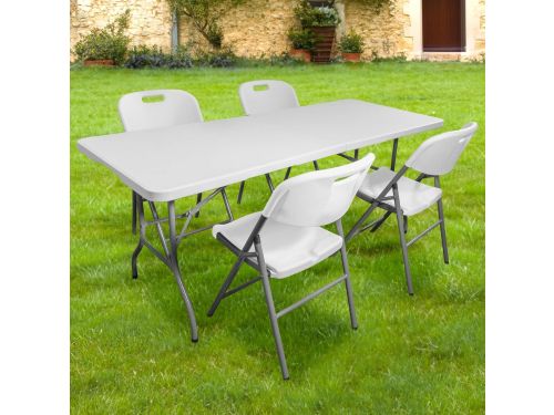 Klaptafel met stoelen - Picknickset camping - Buiten eten