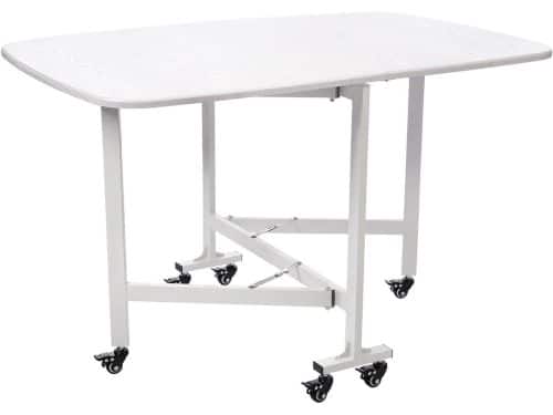 Klaptafel met wielen - Eettafel inklapbaar - Ruimtebesparend opbergen