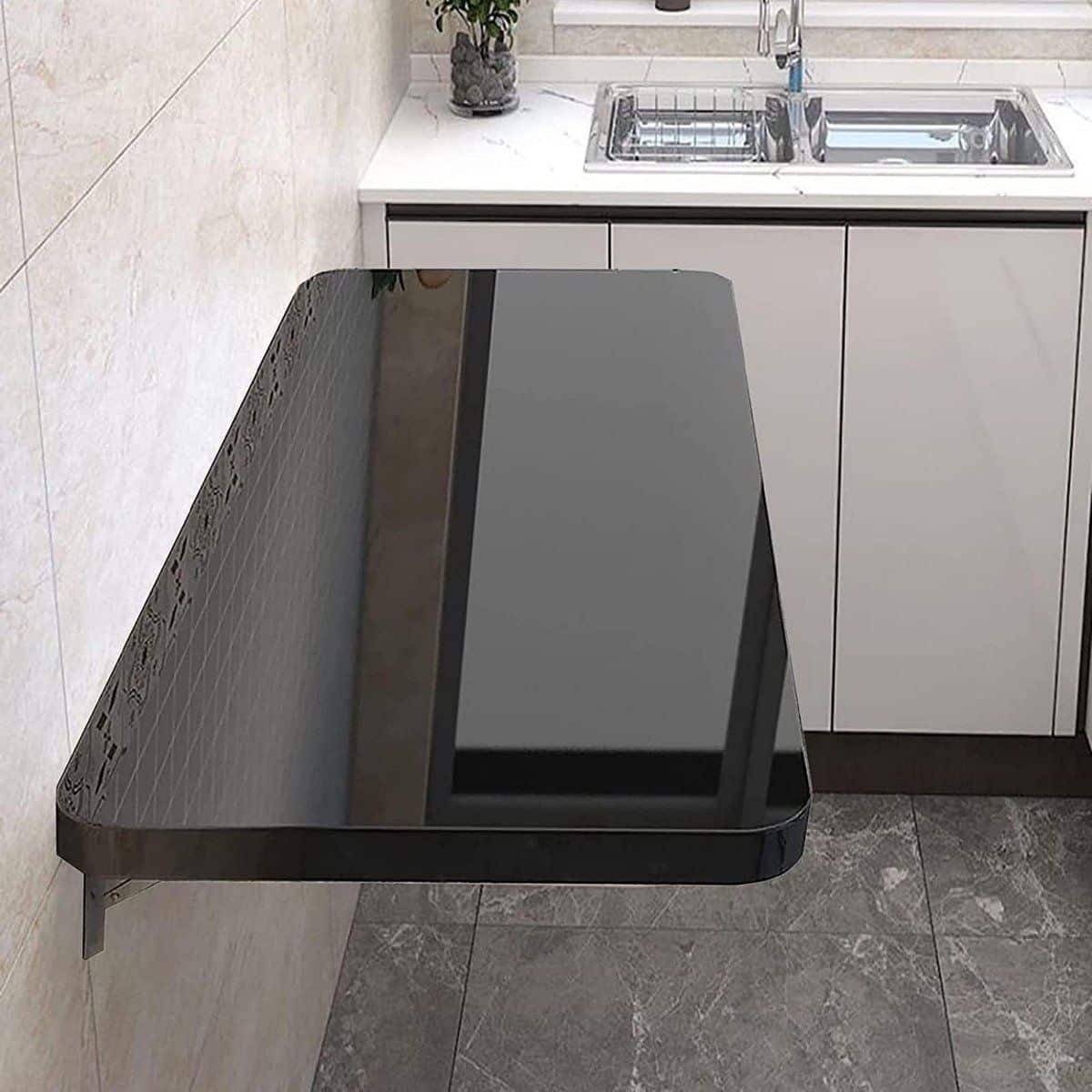 klaptafel opklapbureau ruimte besparen wandmontage 100x30cm