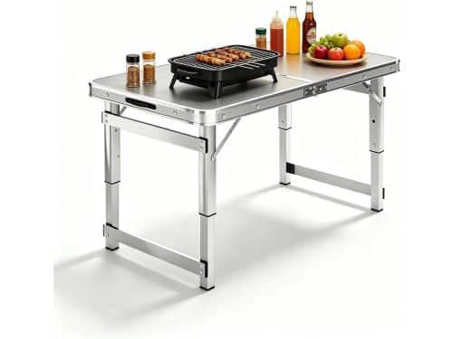Klaptafel - Opvouwbare tafel - Kamperen en picknicken - In