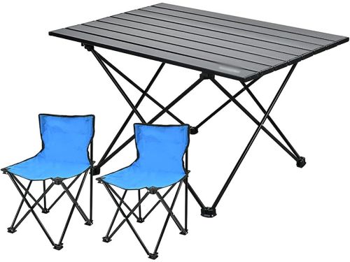 Klaptafel Outdoor - Picknicktafel - Buiten Zitten - Draagbaar Aluminium