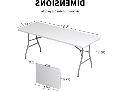 Klaptafel - Picknicktafel Bistrotafel - Buitenactiviteiten - Lichtgewicht met handgreep