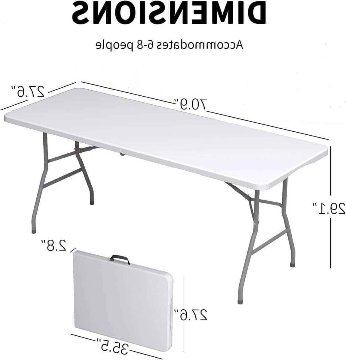 klaptafel picknicktafel bistrotafel buitenactiviteiten lichtgewicht met handgreep