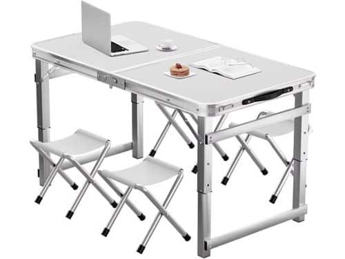 Klaptafel - Picknicktafel - Buiten Eten - Inklapbaar Aluminium