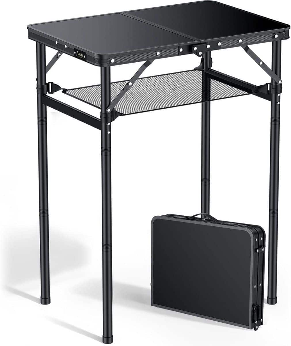 klaptafel picknicktafel buiten zitten 3 hoogtes instelbaar