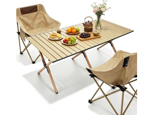 Klaptafel - Picknicktafel - Buitenactiviteiten - Koolstofstaal - 60x60x45cm