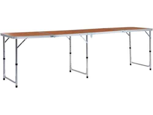Klaptafel - Picknicktafel - Buitenactiviteiten - Verstelbare hoogte - 240x60