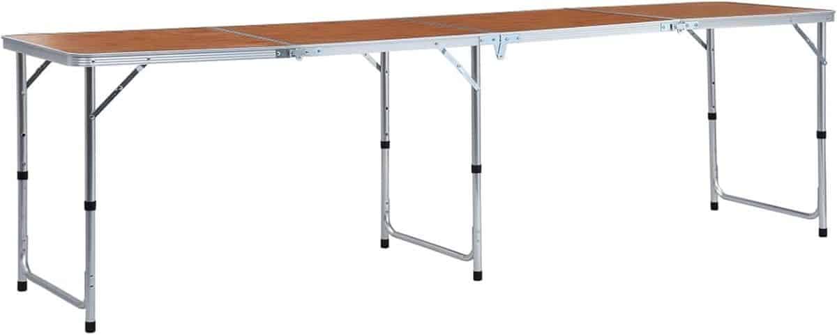 klaptafel picknicktafel buitenactiviteiten verstelbare hoogte 240×60
