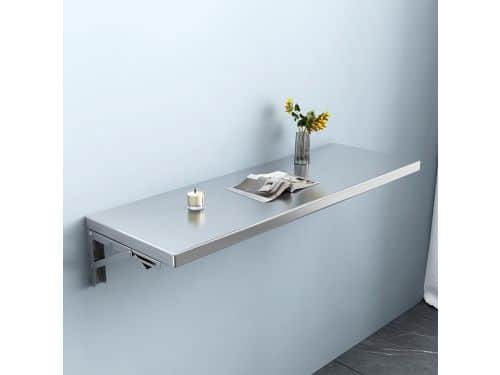 Klaptafel Roestvrij Staal - Werkbank Plank - Ruimte Besparen