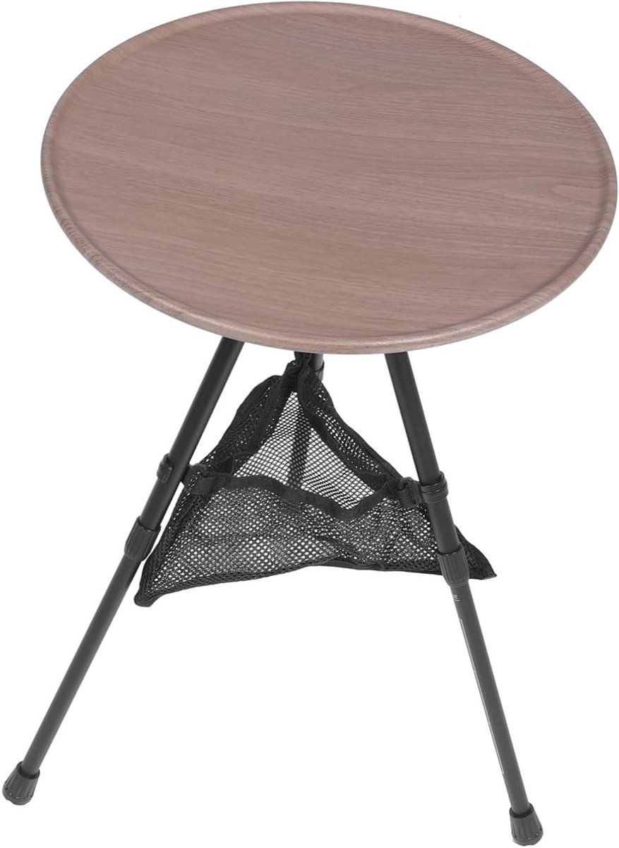 klaptafel rond draagbare tafel buitenactiviteiten in hoogte