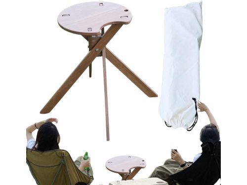 Klaptafel Rond - Draagbare Tafel - Outdoor Activiteiten - Snelle