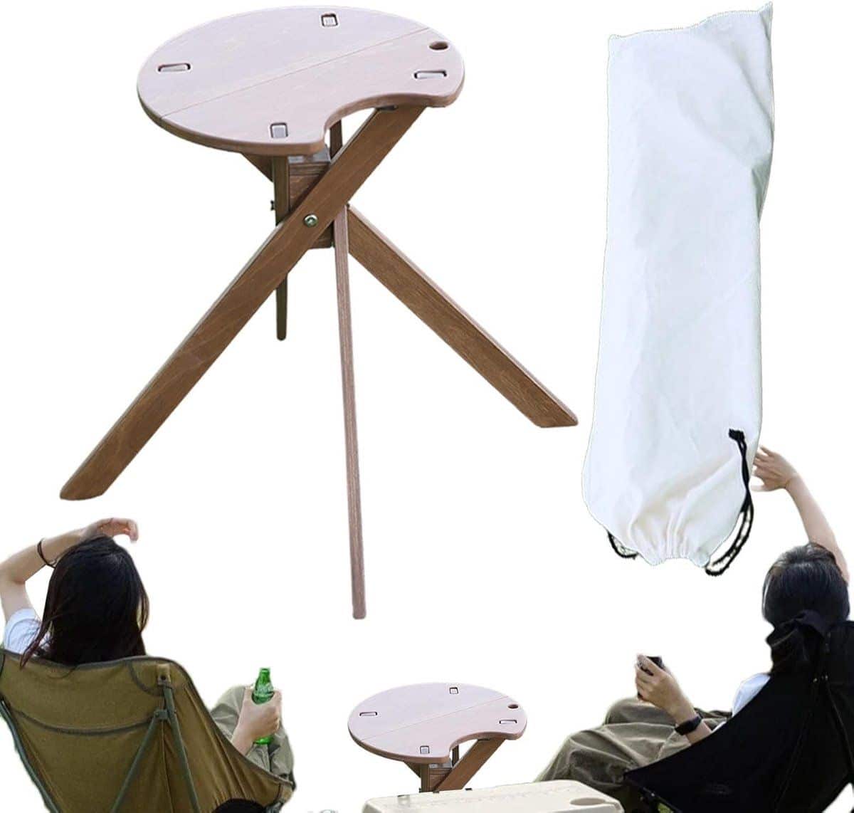 klaptafel rond draagbare tafel outdoor activiteiten snelle