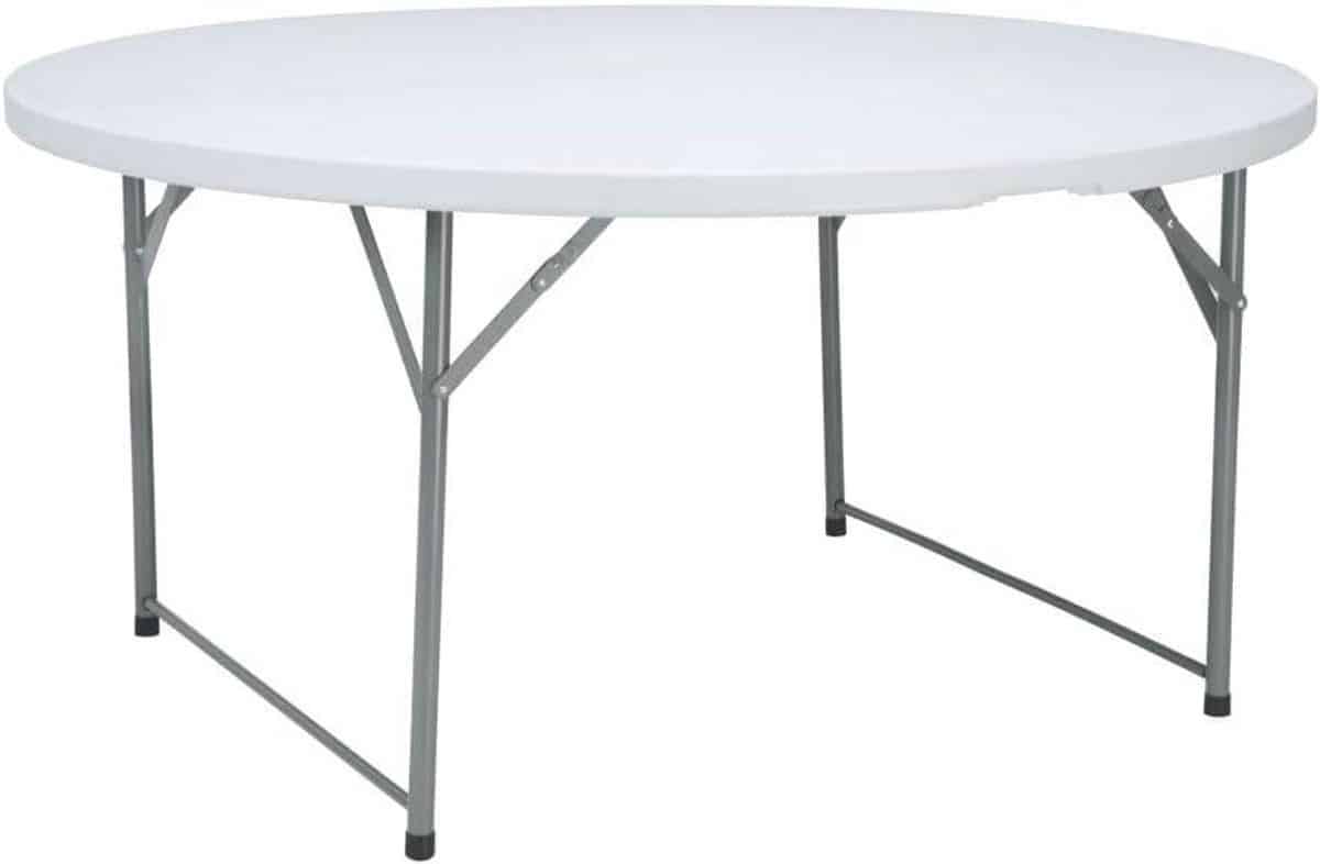 klaptafel rond vouwtafel buffettafel binnen en buiten