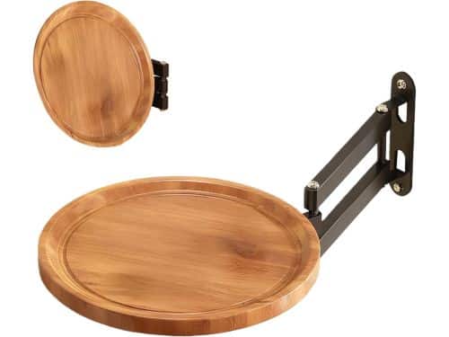 Klaptafel Rond - Wandtafel Opklapbaar - Ruimte Besparen - Verhoogde