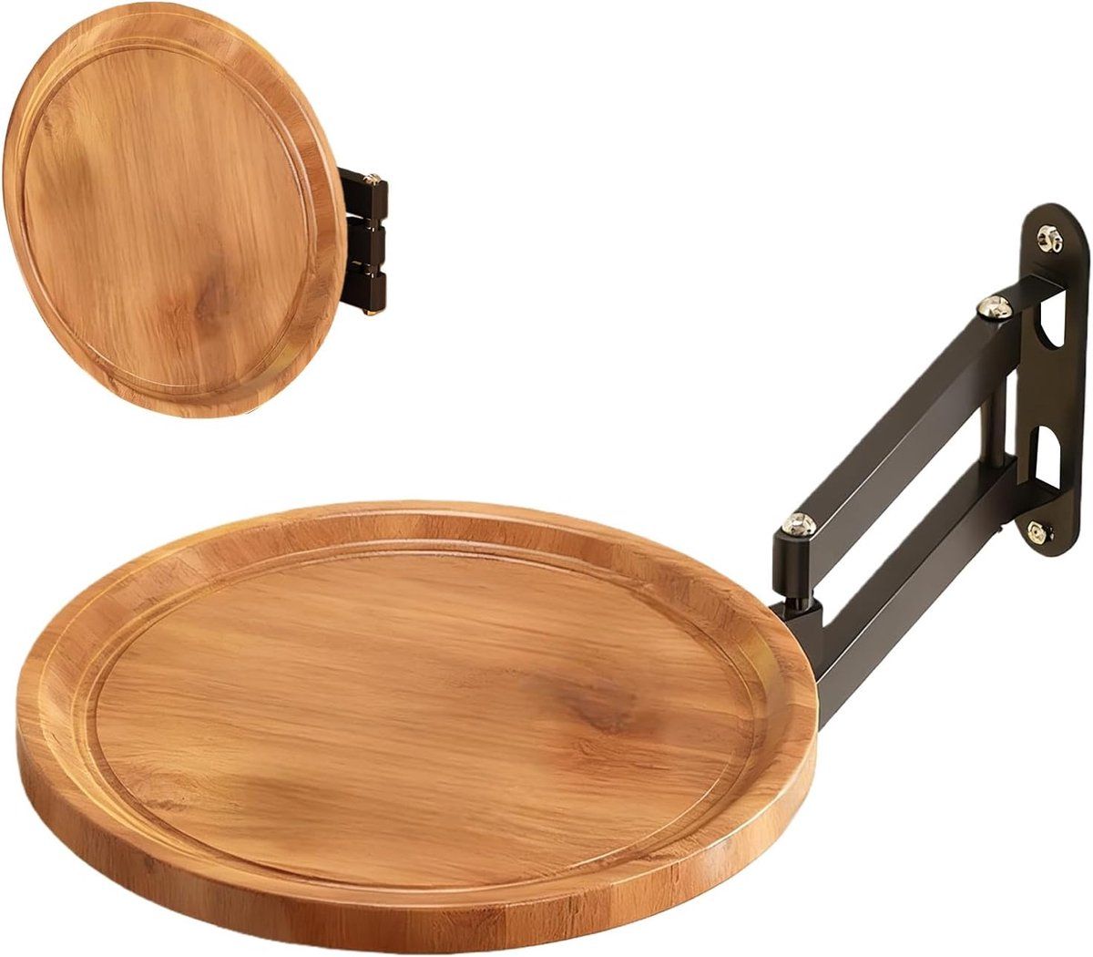 klaptafel rond wandtafel opklapbaar ruimte besparen verhoogde