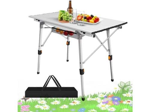 Klaptafel - Tuintafel - Picknick en kamperen - In hoogte