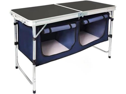 Klaptafel Verstelbaar - Draagbare Tafel - Buitenactiviteiten Binnen - Stevig