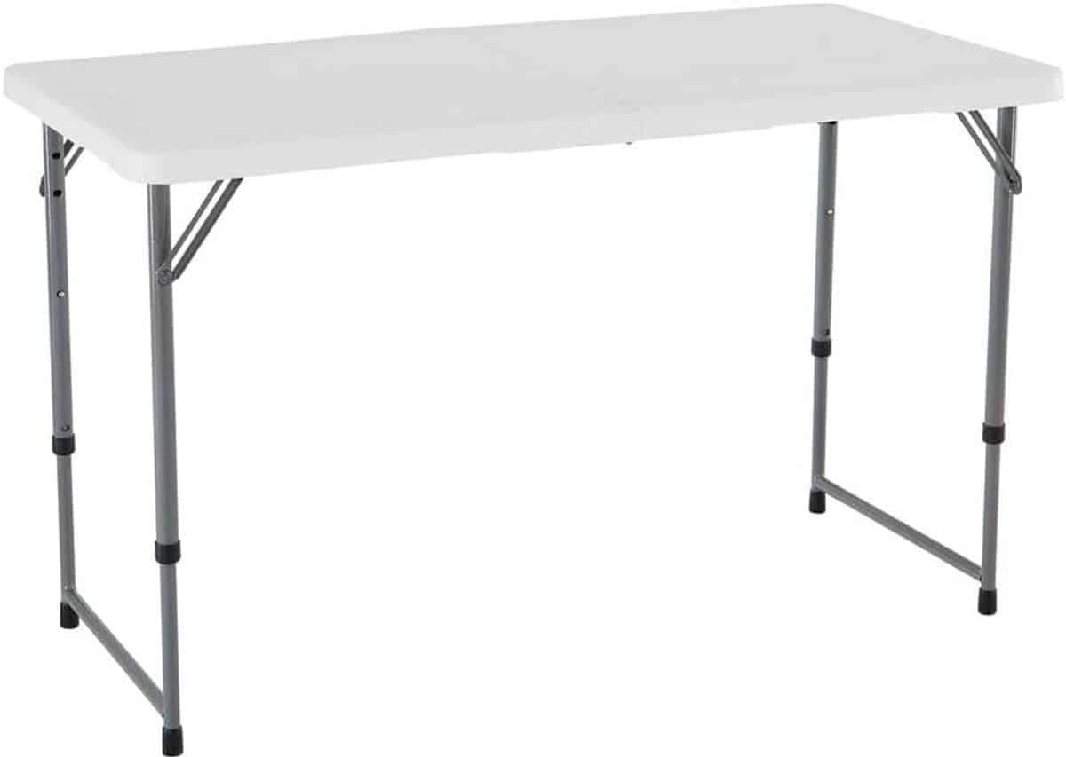 klaptafel verstelbare tafel buitenactiviteiten 4 hoogtes instelbaar
