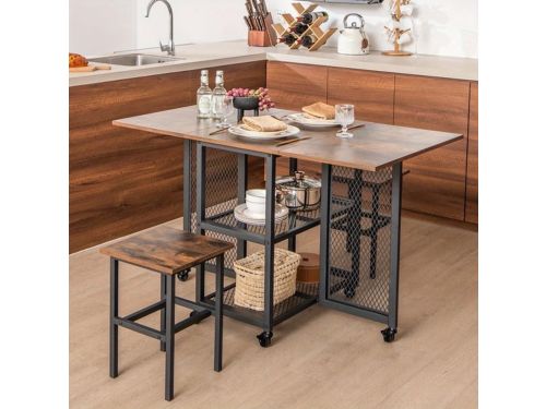 Klaptafel - Vouwtafel - Eettafel - Uitschuifbare Tafel - Krukset