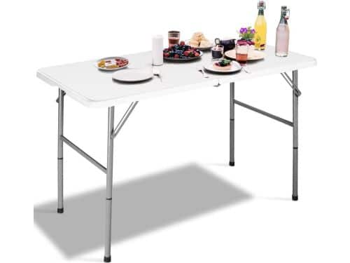 Klaptafel - Vouwtafel Tuin - Extra Zitoppervlak - Draagbaar Lichtgewicht