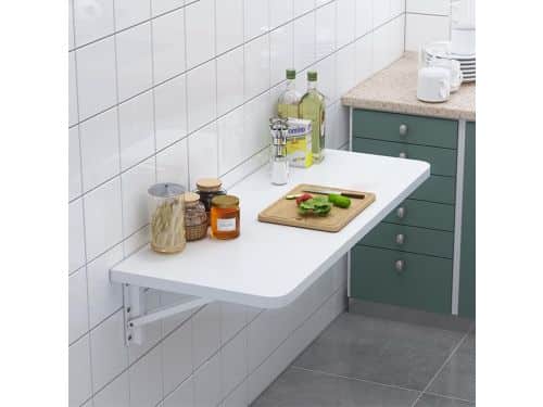 Klaptafel - Wandbureau Ontbijttafel - Ruimte Besparen - Opvouwbaar met