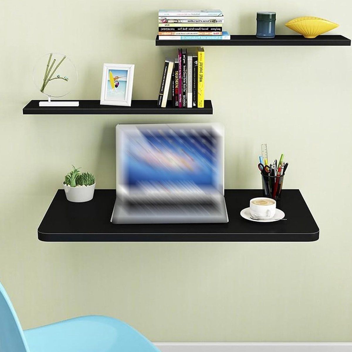 klaptafel wandbureau ruimte besparen compact opvouwbaar