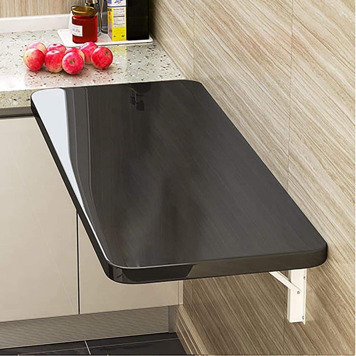 klaptafel wandbureau ruimte besparen veiligheidsstructuur 70×40
