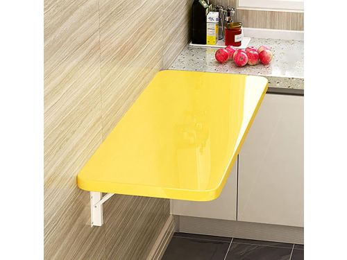 Klaptafel - Wandbureau - Ruimtebesparing - Rond ontwerp - 50x30cm