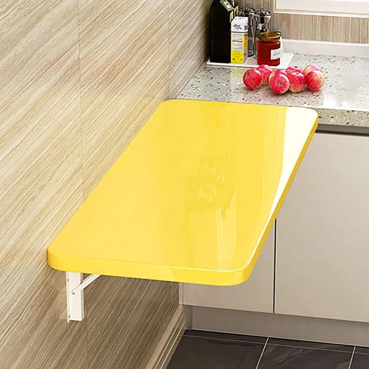 klaptafel wandbureau ruimtebesparing rond ontwerp 50x30cm