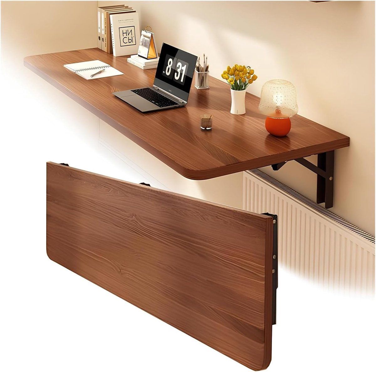klaptafel wandbureau ruimtebesparing thuis inklapbaar ontwerp