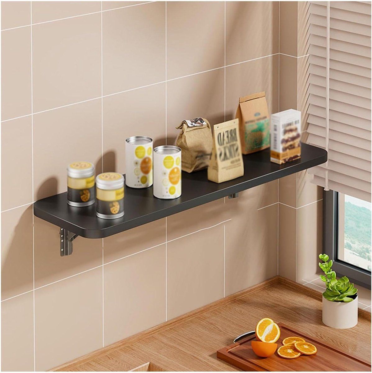 klaptafel wandtafel opklapbaar ruimte besparen verdikte houten