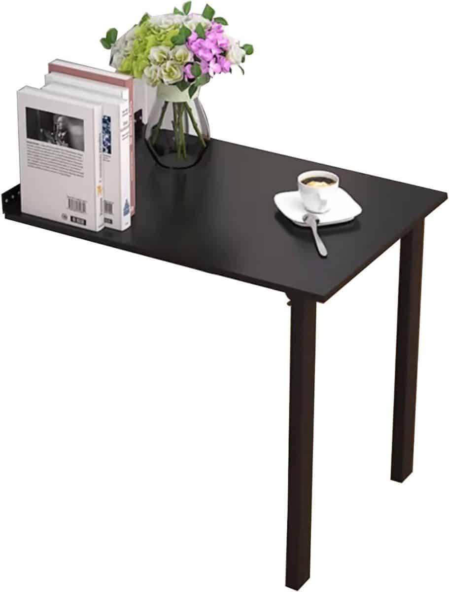 klaptafel wandtafel opvouwbaar ruimte besparen met steunpoten