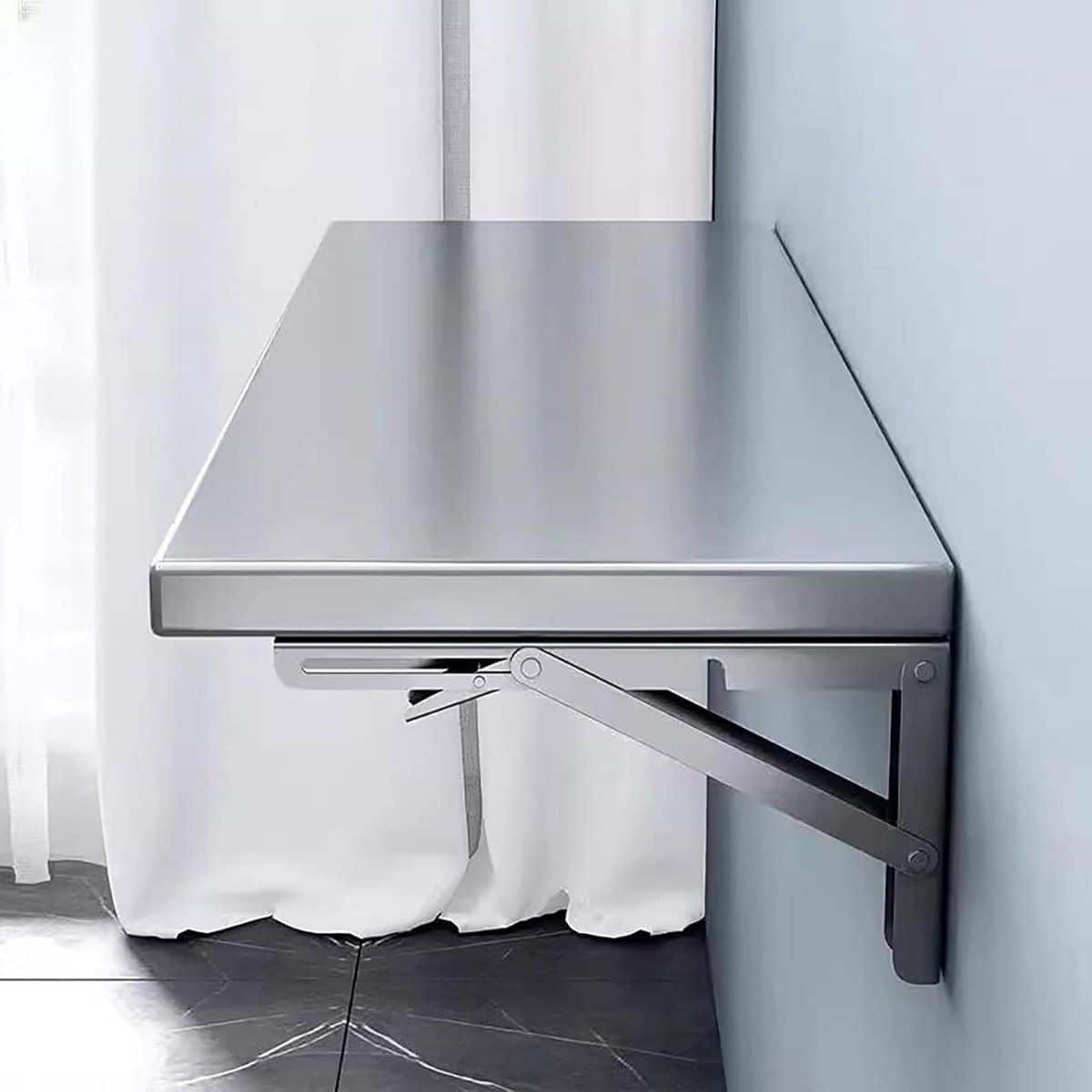 klaptafel wandtafel ruimte besparen extra steunbuis