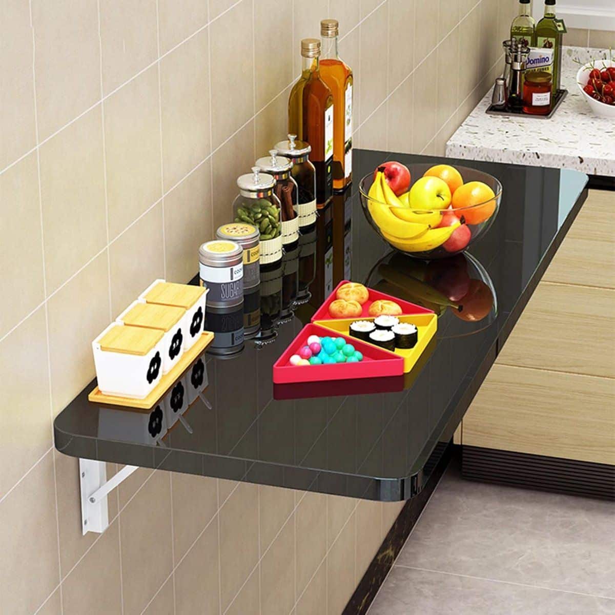 klaptafel wandtafel ruimte besparen stabiele steun