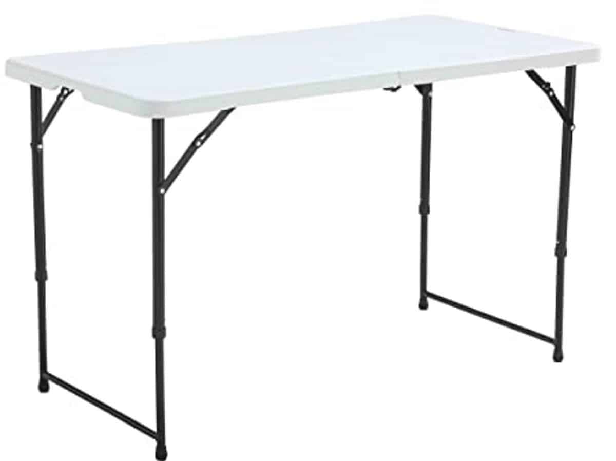 klaptafel, wit, 122 x 61 x 74 cm