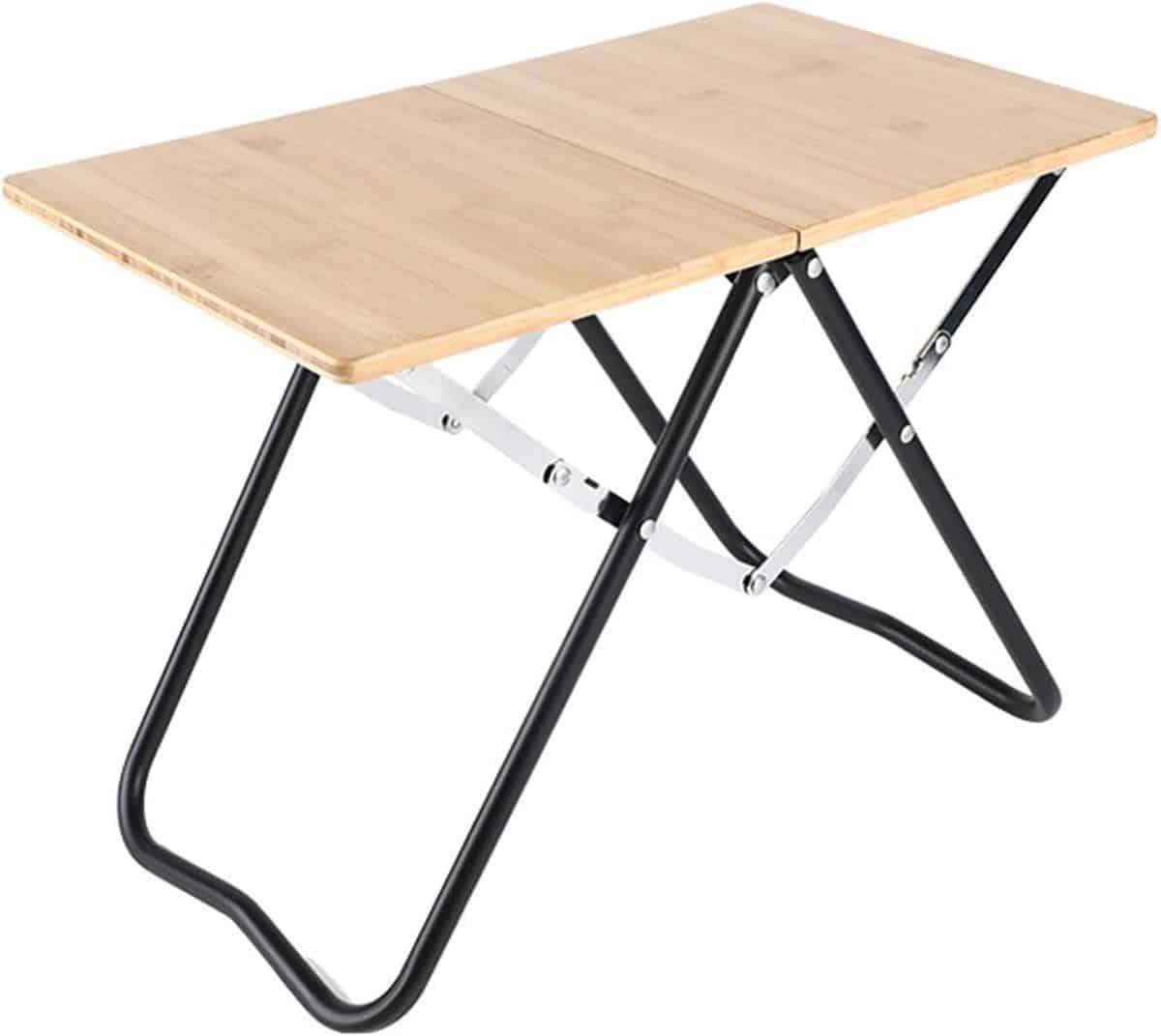 kleine klaptafel bamboe tafel buitenactiviteiten genieten opvouwbaar