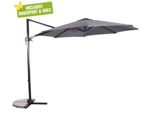 Lesli Living Libra zweefparasol 3 m grijs