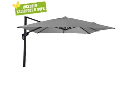 Libra zweefparasol 2,5x2,5 Antraciet